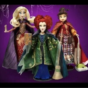 Disney Limited Edition Doll Set of 3 Disney Hocus Pocus Witches Sanderson Sister